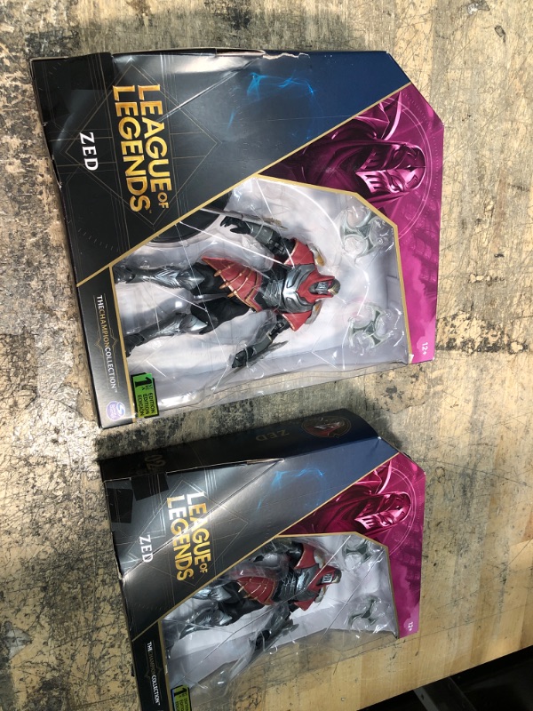 Photo 2 of 2 PACK League of Legends 6in Zed Collectible Figure