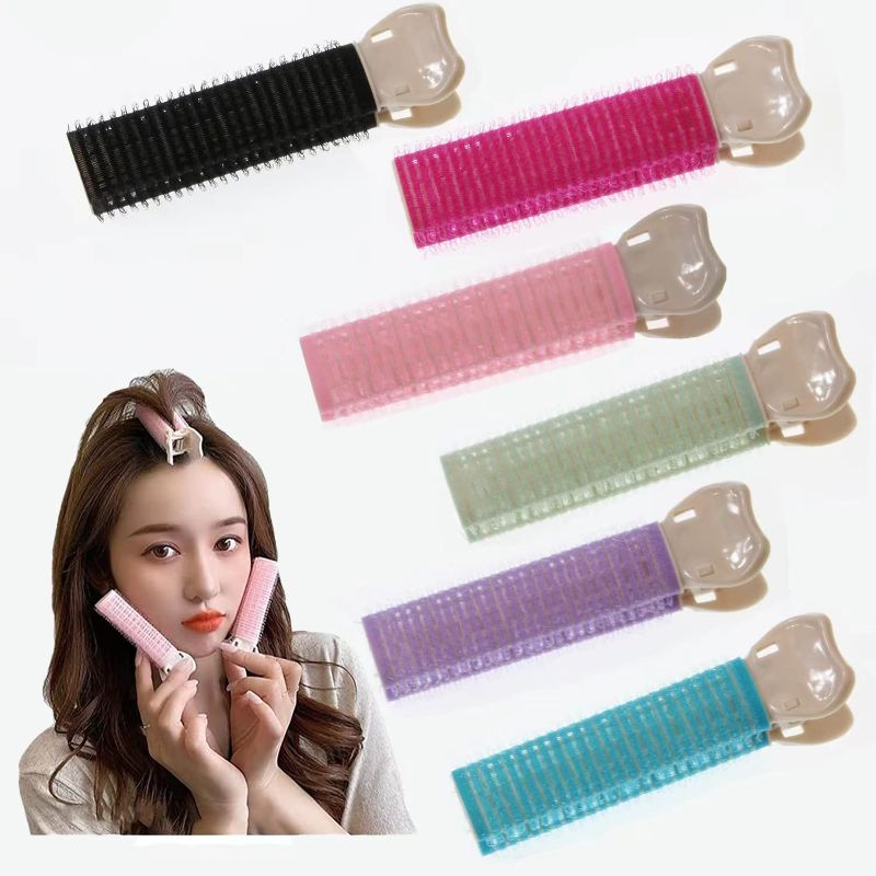 Photo 1 of (THREE PACK BUNDLE) Volumizing Hair Clips,Hair Root Volumizing Clips?Hair VolumeClips for Women, Velcro Hair Clips,Fluffy Hair Volumizer Clips (6PCS) 