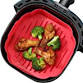 Photo 1 of 9 PCS 8.5 to 6.5 inch Air Fryer Silicone Liners, 3QT-6QT red+purple Airfryer Liners Silicone