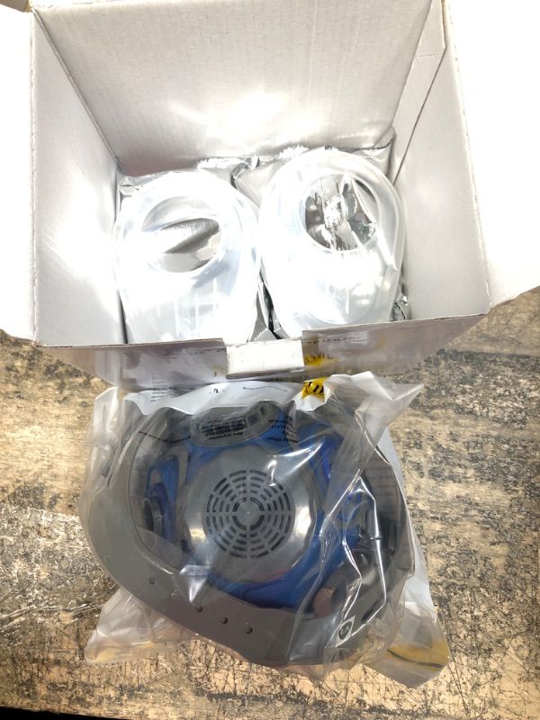 Photo 2 of *READ NOTES*SYINE Half Face Reusable Respirator Spray Paint Gas Mask Respiratory Protection Multi-Purpose Dustproof Respirator,Medium(Mask+1 Pair Cartridges)