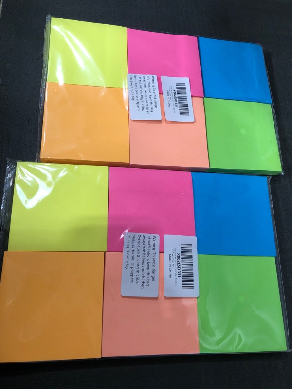 Photo 1 of BUNDLE OF 3 3X3IN 6 COLORED 100 STICKY NOTES