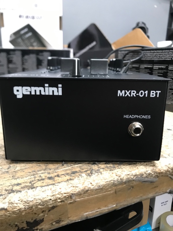 Photo 3 of Gemini MXR-01BT 2-Channel Professional DJ Mixer with Bluetooth Input
