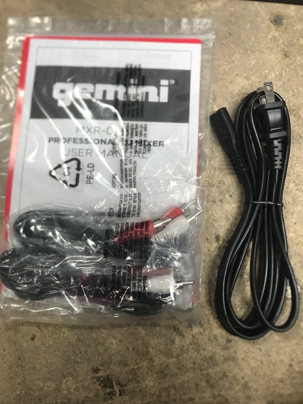 Photo 1 of Gemini MXR-01BT 2-Channel Professional DJ Mixer with Bluetooth Input

