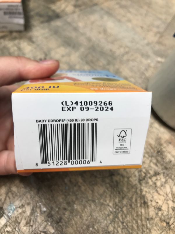 Photo 1 of **EXP DATE 09/2024**Ddrops Baby Vitamin D 400 IU Liquid Drops - 0.08 Fl Oz
