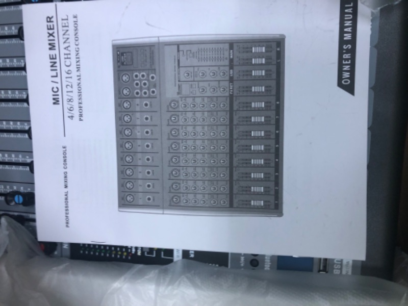 Photo 1 of Weymic MR-80 Professional Mixer (8-Channel) for Recording DJ Stage Karaoke DSP Effector w/USB Drive for Recording Input, XLR Microphone Jack, 48V Power, RCA Output MR 8 Channel