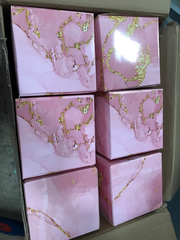 Photo 3 of Sabary 18 Pack Facial Tissue Cube Boxes 3 Ply Marble Soft Tissue Boxes Travel Tissue Bulk Household Tissues for Bathroom Car School Kitchen