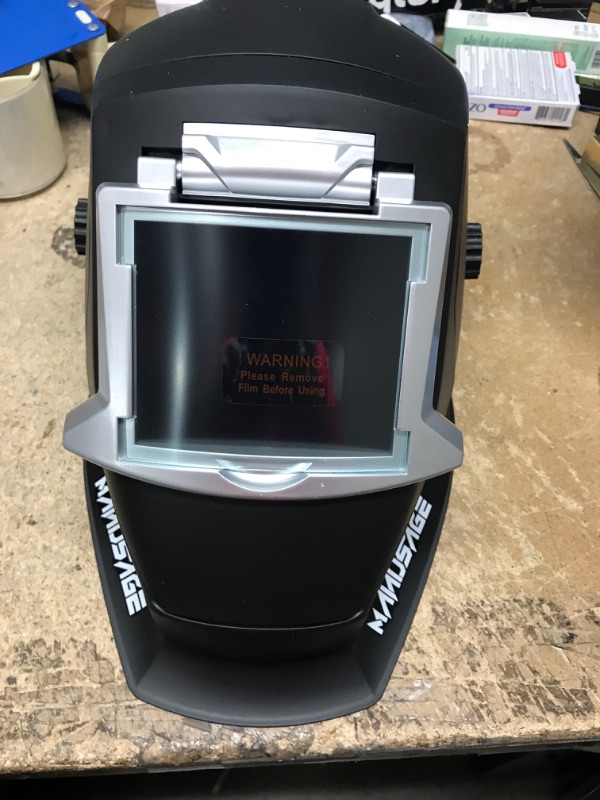 Photo 2 of Welding Helmet Large Viewing Screen True Color Welding Helmet with Flip Up Design, for TIG MIG ARC Weld Hood Helmet Pro Fixed Shade (Flip)-F200G