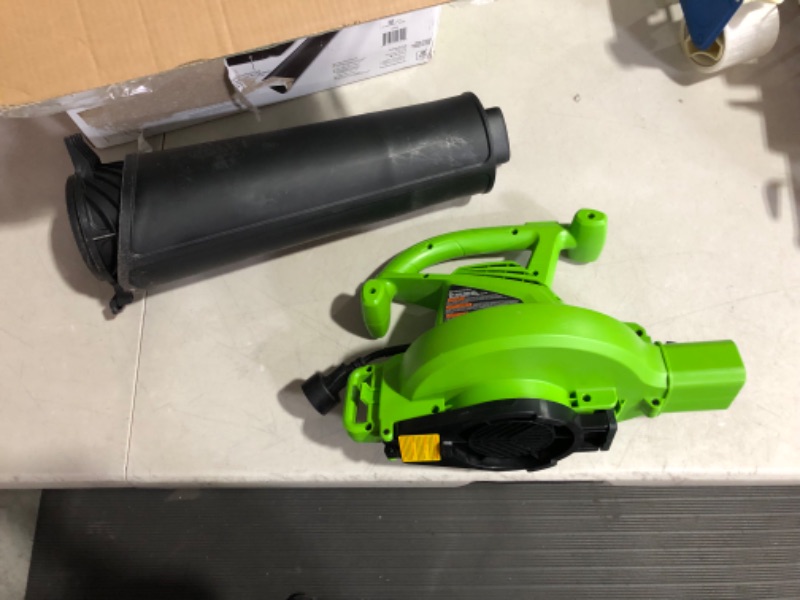 Photo 2 of ***UNTESTED*** Greenworks 12 Amp 2-Speed (230 MPH / 375 CFM) Blower / Vacuum