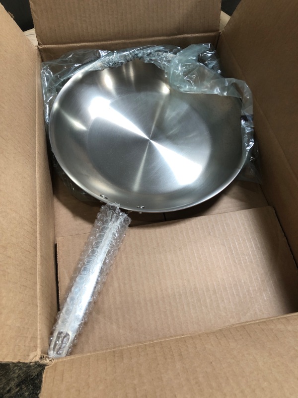 Photo 2 of "MISSING 8" FRY PAN, STAINLESS STEEL TRI-PLY 12 INCH PAN ONLY" Tramontina Fry Pan Stainless Steel Tri-Ply Clad 12-inch, 80116/007DS & Professional Fry Pans (8-inch) 12-inch FRY PAN Cookware + Fry Pans (8-inch)