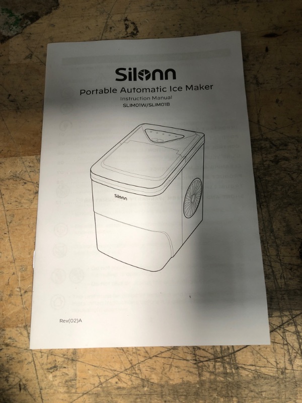 Photo 4 of "MISSING WATER PITCHER FILLER, ICE MACHINE ONLY" Silonn Ice Makers Countertop 9 Bullet Ice Cubes & Brita Standard Everyday Water Filter Pitcher, White, Large 10 Cup, 1 Count