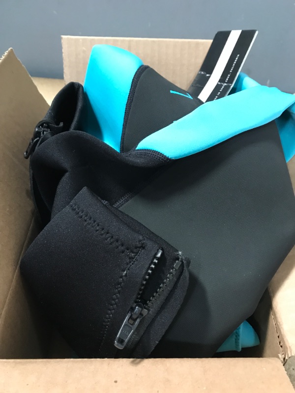 Photo 1 of O'Neill Youth Reactor-2 3/2mm Back Zip Full Wetsuit 14 Black/Aqua