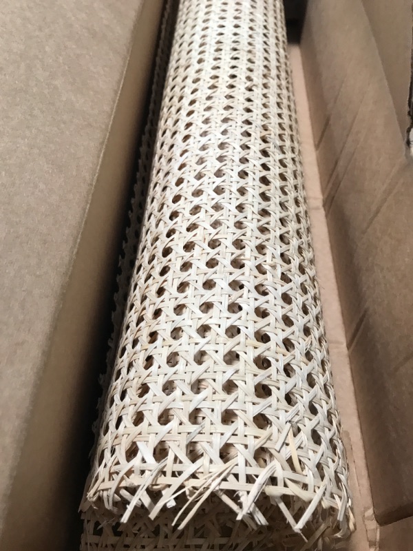 Photo 1 of  Cane Webbing , Natural Rattan Webbing for Caning Projects, Woven Open Mesh Cane for Furniture, Chair, Cabinet, Ceiling
