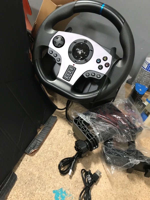 Photo 3 of PXN V9 Gaming Racing Wheel with Pedals and Shifter, Steering Wheel for PC, Xbox One, Xbox Series X/S, PS4, PS3 and Nintendo Switch