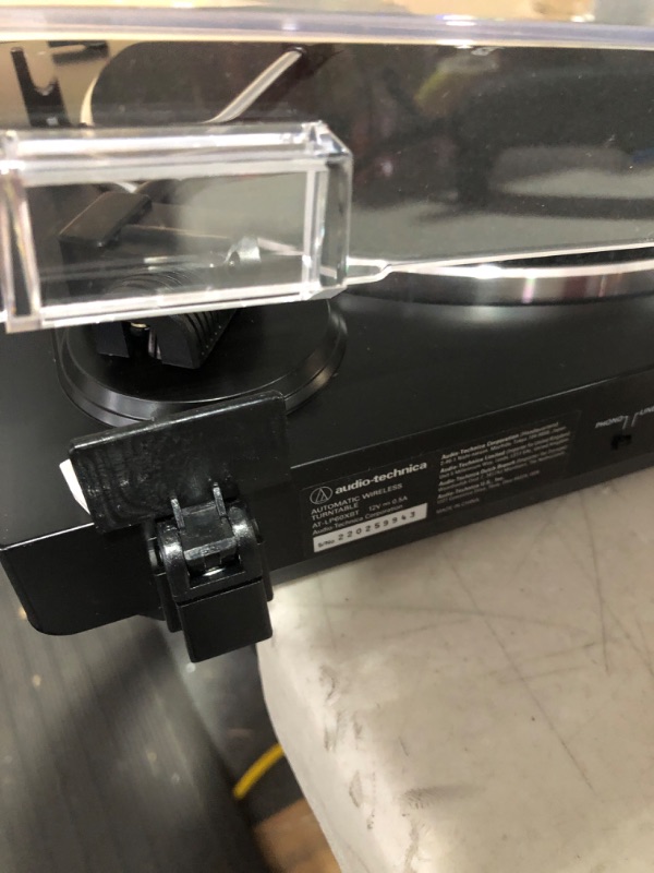 Photo 7 of ***item damaged**see images**
Sony PS-LX310BT Belt Drive Turntable: Fully Automatic Wireless Vinyl Record Player with Bluetooth and USB Output Black