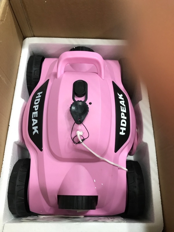 Photo 2 of *********NEEDS NEW BATTERY*********Cordless Robotic Pool Cleaner, HDPEAK Pool Vacuum Lasts 110 Mins, Auto-Parking, Rechargeable, Automatic Cordless Pool Vacuum Ideal for Above/In-Ground Pools Up to 50 feet, Pink