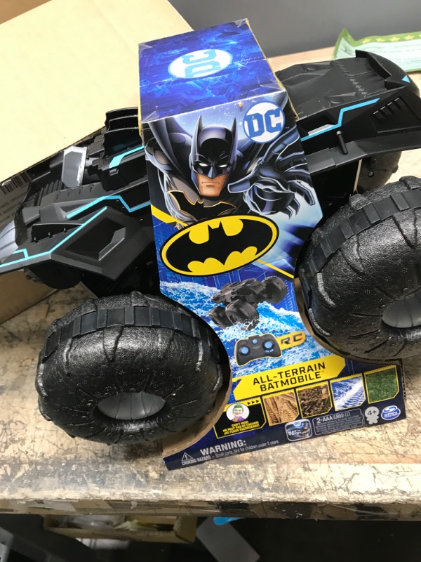 Photo 2 of DC Comics Batman, All-Terrain Batmobile Remote Control Vehicle, Water-Resistant Batman Toys for Boys Aged 4 and Up All Terrain Batmobile