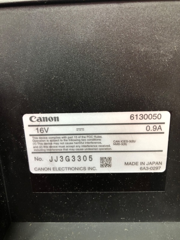 Photo 3 of Canon ImageFORMULA DR-C225 II Office Document Scanner, Black - 3258C002