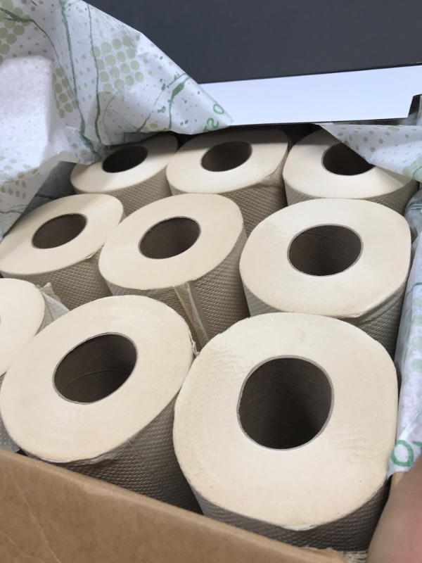 Photo 2 of Bamboo Story 100% Unbleached Premium Bamboo Toilet Paper 3 PLY - Chemical Free, Plastic Free, Eco Friendly, Biodegradable, Sustainable Toilet Tissue - 24 Rolls & 250 Sheets Per Roll - Septic Safe