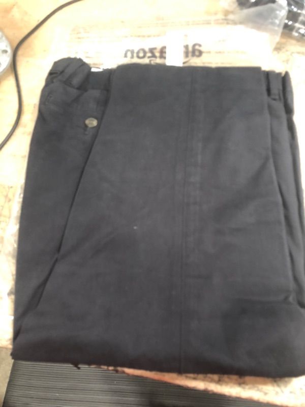 Photo 1 of GOODTHREATDS MENS SLIM FIT WASHED COMFORT STRECH CHINO PANT BLACK 34WX36L