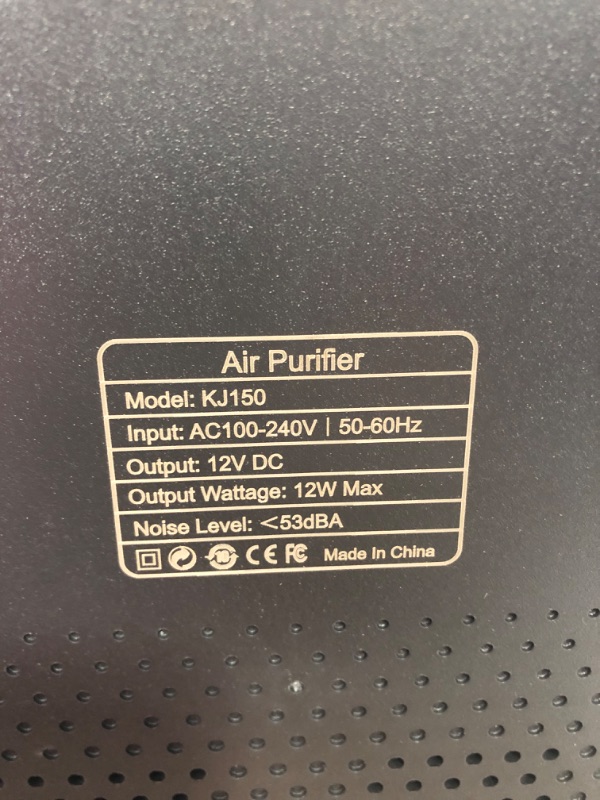 Photo 3 of ***MISSING PARTS***Druiap Air Purifiers for Home Large Room, H13 True HEPA Filter Air Cleaner Filterable 99.97% Micron Particles/Smoke/Pet Dander/Odor/for Bedroom, Office, Dorm, Apartment, Kitchen (KJ150 Black)