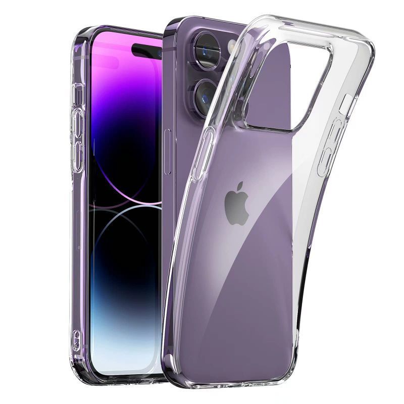 Photo 1 of (BUNDLE OF TWO) FYIEAK Clear iPhone 14 Pro max Clear Case,iPhone 14 Clear Case,Crystal Clear Shockproof Protective for iPhone 6.1 inch/ 6.7 inch?Slim Thin iPhone pro max Cover (iPhone 14 Pro Case)