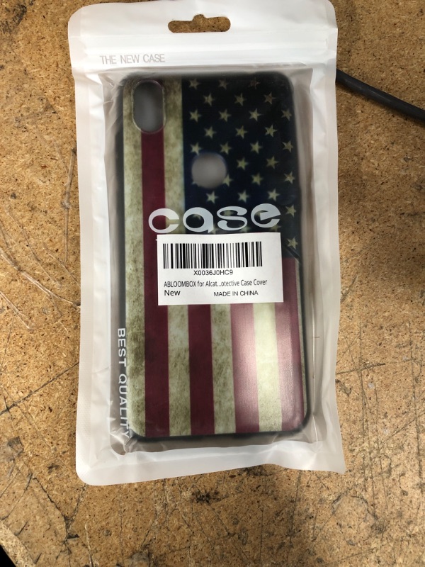 Photo 2 of ABLOOMBOX for Alcatel TCL 4X 5G (T601DL), TCL 20 A 5G Case for Girls Women US Grunge Flag, Anti Scratch Bumper Shockproof Protective Case Cover