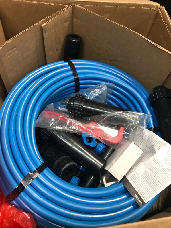 Photo 2 of (Missing Parts) Orbit In-Ground Blu-Lock Tubing System and Digital Hose Faucet Timer, 2-Zone Sprinkler Kit 