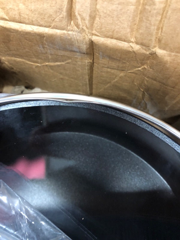 Photo 3 of (minor dent)KitchenAid Hard Anodized Nonstick Saute/Fry Pan with Lid, 3 Quart, Onyx Black Saute Pan (3 Quart)