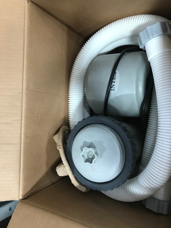 Photo 1 of INTEX 28635EG C1500 Krystal Clear Cartridge Filter Pump for Above Ground Pools, 1500 GPH Pump Flow Rate & Deluxe Wall Mount Surface Skimmer 1,500 Gallons Per Hour 1,500 Gallons Per Hour Filter Pump + Skimmer