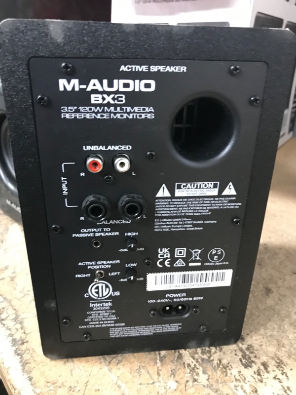 Photo 3 of M-Audio BX3 3.5" Studio Monitors, HD PC Speakers for Recording and Multimedia with Music Production Software, 120W, Pair Pair 3.5" Speakers No Bluetooth Monitors