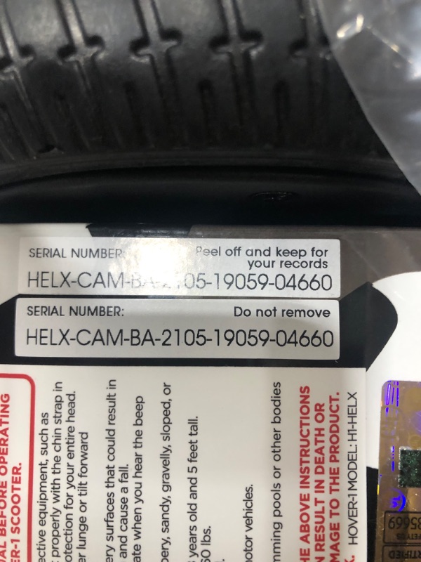 Photo 2 of *PARTS ONLY/SEE NOTES** Hover-1 Helix Electric Hoverboard | 7MPH Top Speed, 4 Mile Range, 6HR Full-Charge, Built-in Bluetooth Speaker