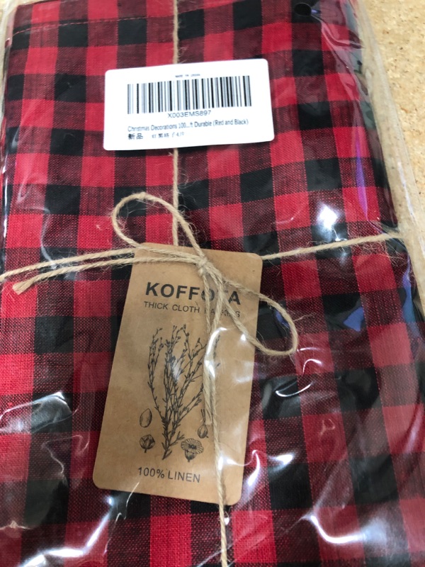 Photo 1 of  koffota christmas decorations 100 ft red and napkins black   2 packs