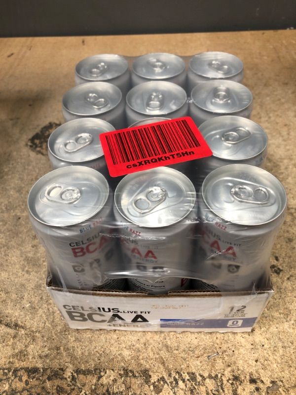 CELSIUS BCAA +Energy PostWorkout Recovery & Hydration Drink 12 Fl Oz