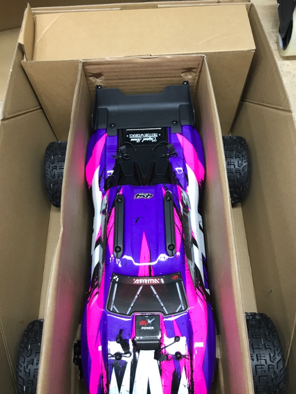 Photo 1 of ARRMA RC Truck 1/10 VORTEKS 4X4 3S BLX Stadium Truck RTR (Batteries and Charger Not Included), Purple, ARA4305V3T2