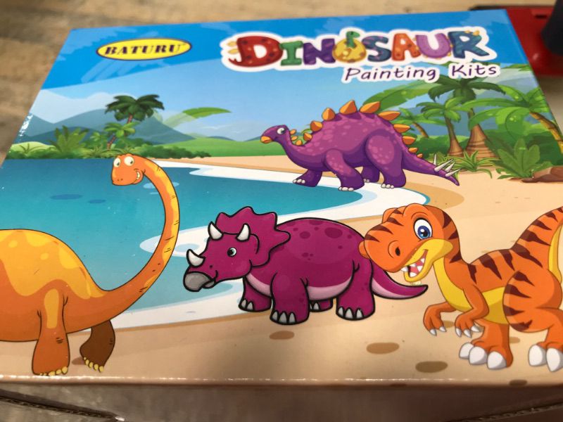 Photo 2 of BATURU Arts and Crafts for Kids Ages 3-12, Anti-Break Dinosaur Toys for Kids 3-12, Dinosaur Crafts for Girls and Boys, Toys for Girls and Boy Age 4 5 6 7 8, Easter Basket Stuffers for Kids Dinosaur Painting kit