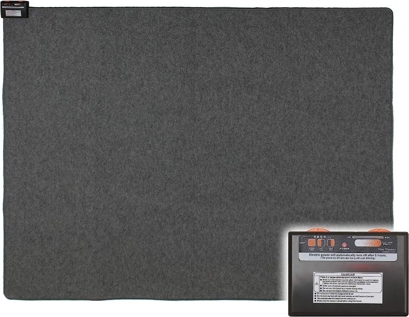 Photo 1 of ***TESTED/ POWERS ON***Woo Warmer Hot Carpet Under Rug Instant Radiant Floor Heater Electric Mat Electric Carpet Electric Heated Area Rug Hot Carpet Great for Yoga 