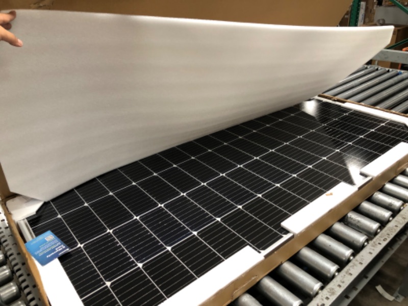 Photo 2 of 200-Watt 12-Volt Monocrystalline Solar Panel for Off Grid Large System Residential Commercial House Cabin Sheds Rooftop