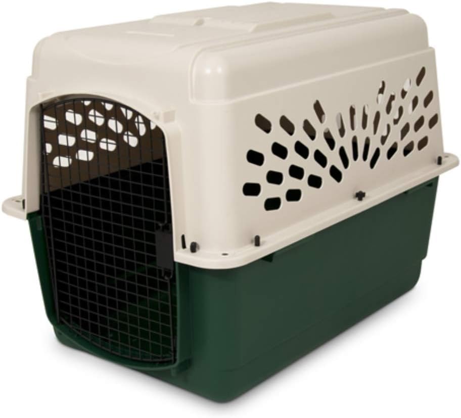 Photo 1 of Dog Kennel Pet Carrier & Crate 24" (10-20 Lb), Outdoor and Indoor for Large, Medium, and Small Dogs - Made from Durable Recycled Material w/ 360-Degree Ventilation