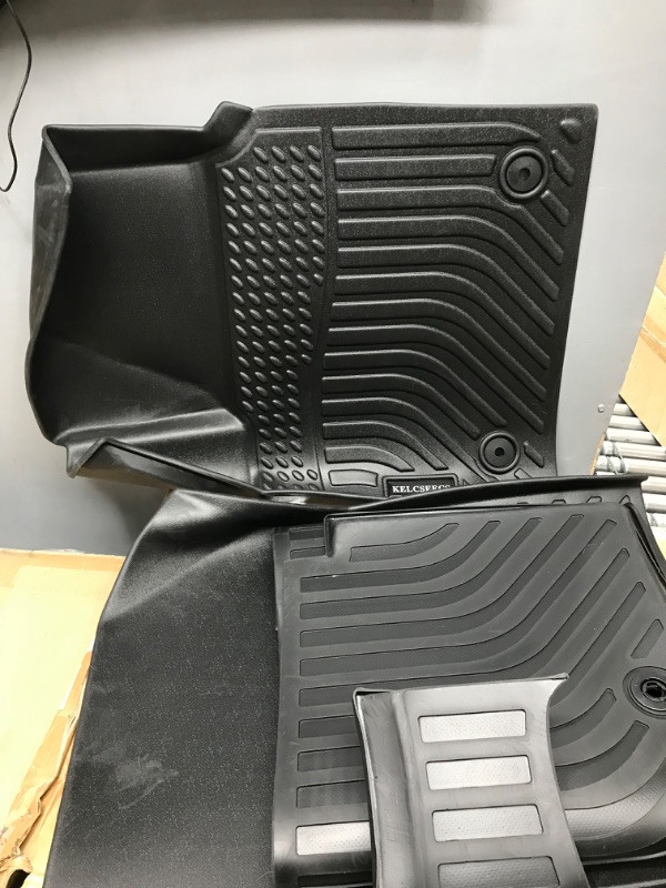 Photo 2 of KELCSEECS Floor Mats & Cargo Liner Custom for KIA EV6 2022 - Black