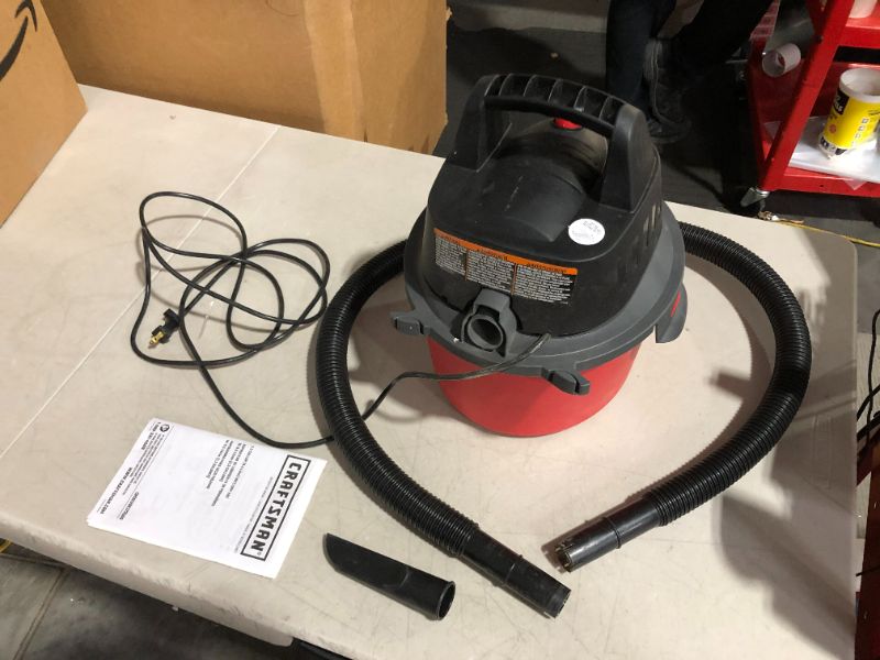 Photo 3 of ***NONFUNCTIONAL - FOR PARTS - SEE NOTES***
CRAFTSMAN CMXEVBE17250 2.5 Gallon 1.75 Peak HP Wet/Dry Vac