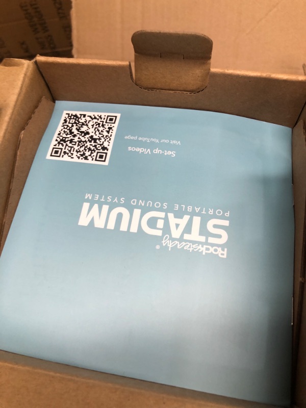 Photo 2 of Rocksteady Stadium Portable Bluetooth Speaker and Subwoofer Combo - Includes 2 Stereo Speakers + 1 Subwoofer - Up to 100 Foot Range - Up to 16 Hour Battery Life 2 Speakers + 1 Subwoofer