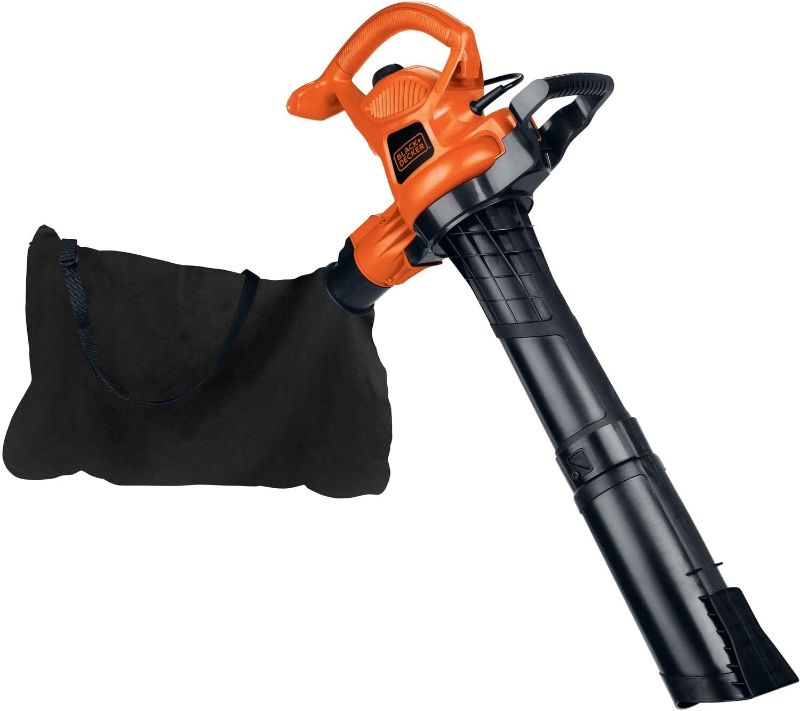 Photo 1 of **SEE NOTES**
BLACK+DECKER 3-in-1 Leaf Blower, Leaf Vacuum and Mulcher, up to 230 MPH, 12 Amp, Corded Electric (BV3600)
