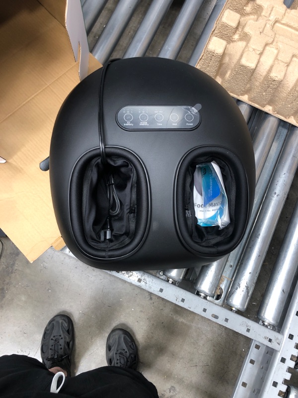 Photo 1 of LEPULER Foot Massager, for Plantar Fasciitis and Tired Muscles, Foot Massager Machine with Heat and Remote, Fits Up to Feet Size 12/13/14, Feet Massager for Neuropathy Pain Relief and Circulation