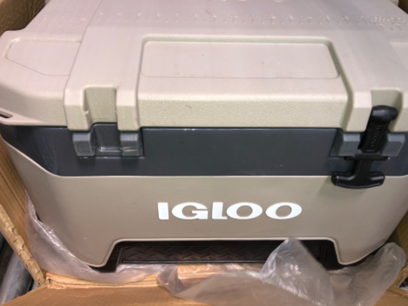 Photo 1 of Igloo BMX 52 Quart Cooler with Cool Riser Technology, Fish Ruler, and Tie-Down Points Sandstone