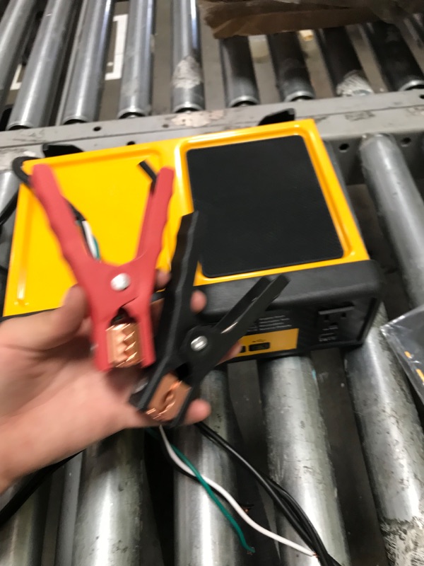 Photo 3 of **SEE COMMENTS!! DEWALT DXAEC801B 30 Amp Bench Battery Charger: 80 Amp Engine Start, 2 Amp Maintainer, 120V AC Outlet, 3.1A USB Port, Battery Clamps Single Battery Charger