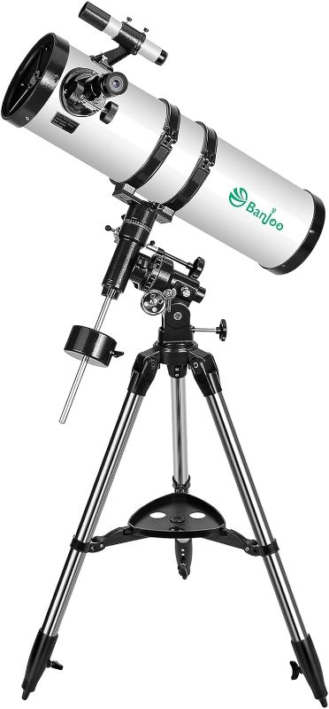 Photo 1 of 150EQ Telescope, 750mm Telescopes for Adults Astronomy with German Technology Equatorial, Fully- Coated Glass Optics Professional Newtonian Reflector Telescopes for Astronomy Beginners
