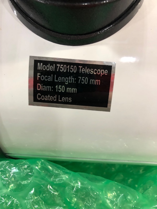 Photo 1 of 150EQ Telescope, 750mm Telescopes for Adults Astronomy with German Technology Equatorial, Fully- Coated Glass Optics Professional Newtonian Reflector Telescopes for Astronomy Beginners
