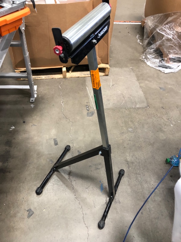 Photo 2 of 23 in. to 43 in. Stationary Steel Roller Stand with Edge Guide
