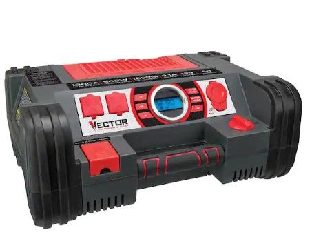 Photo 3 of 1200 Peak Amp Jump Starter, Dual Power Inverter, 120 PSI Air Compressor, USB Charging Port, Rechargeable
