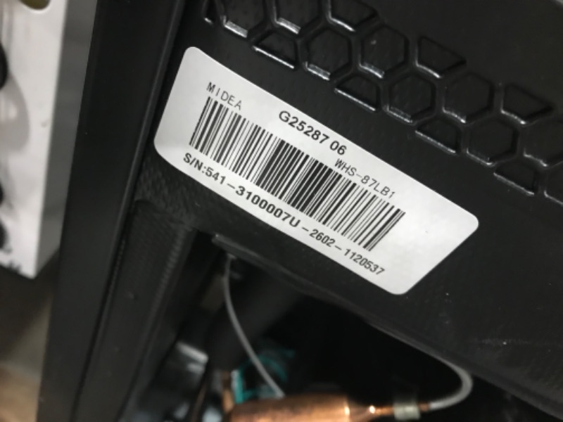 Photo 4 of **NOT FUNCTIONAL !! Midea WHS-65LB1 Compact Single Reversible Door Refrigerator, 1.6 Cubic Feet(0.045 Cubic Meter), Black

